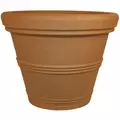 Tusco 15.5" Rolled Rim Planter Sandstone