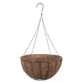 WSP 14" Wire Grow Basket With Coco Liner & 4 Leg Wire Hanger Black
