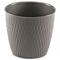 Deroma 6.3" Ariel Pot Premium Plastic Grey