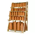 Deroma 682pc Red Clay Mix Standards & Saucers Display