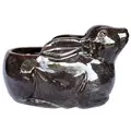 MCarr 19.3" Rabbit Planter Falling Brown