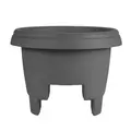 Bloem 12" Deck Rail Planter Charcoal