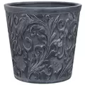 Southern Patio 6" Emma Planter Round Shape Gray Finish