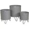 Braun Textured Containers Grey