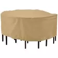 Classic Accessories 94" Round Terrazzo Patio Table & Chair Set Cover