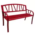 Gardener Select 4' Contemporary Bench Red Iron