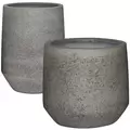 MCarr 18pc Ficonstone Round Planter Pallet Gray Stone