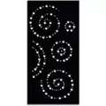 Outdeco 6'x3' Metal Panel Spiral Black