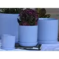 PHG 9"x9.5" Fluted Cylinder Planter Lavender 4/CS