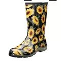 Sloggers Womens Boot w/ Trim Sunflower Black Size 6