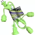 Miracle LED Easy Grow Plug-In Light Sockets, 4-Foot Length, 3 Sockets, Linkable Modular System for Expansion and Growth