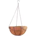 AGW 14" Jardin Style Hanging Basket with Liner & Chain Bronze