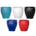 MCarr 30pc Round Rib Planter Pallet Mixed Colors
