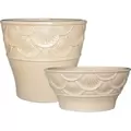 MCarr 32pc Scallop Planter Pallet Yellow Cream