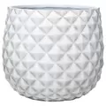 Southern Patio 12" High Pineapple Planter White