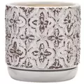 Southern Patio 6" French Rustic Planter White Finish