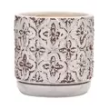 Southern Patio 8" French Rustic Planter White Finish
