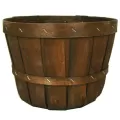 Grower Select Half Peck Basket No Handle Brown 12/CS 60CS/PL
