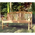 Gardener Select 4' Teak Oval Back Bench