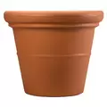 HC 17" Terrazzo Round Planter w/ Heavy Rim Terra Cotta Akro Mils