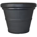 Tusco 13.5" Rolled Rim Planter Black