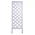Panacea 72"H x 22"W Wood Diamond Framed Trellis White