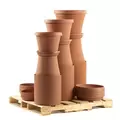 Bloem 120pc Terra TC Planter/Saucer 14-20in Bulk