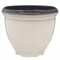 Southern Patio 12" Heritage Planter Ivory