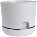 DCN 12" Oasis Self Watering Planter Light Grey