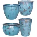 MCarr 26pc Bold Floral Planter Pallet Ultra Marine