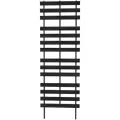 Panacea 72" Contemporary Wood Trellis Charcoal Black