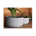 Avenue 7" Corrugated Bowl Planter GCC