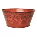 Robert Allen 8" Fleur De Lis Planter Cayenne