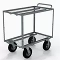 VRE Single Handle Shopper Push 22"X36" Cart 8" Flat Free Tire VRCTSHOPPER