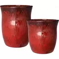 MCarr 30pc Hourglass Planter Pallet Redwine