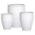 MCarr 15pc Tall Ribbed Planter Pallet White