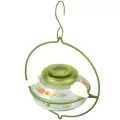 Natures Way 13oz Deco Glass Top-Fill Hummingbird Feeder Gardenia Bouquet