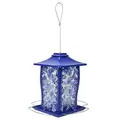 Natures Way Metal Gazebo Bird Feeder Paisley Sky 3.7qt