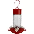 Natures Way 13oz Glass Hummingbird Feeder Charming Cherry