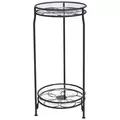 Panacea 25.5" 2 Tier Plant Stand with Heavy Duty Saucer