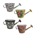 VCS 10" KD Watering Can Planter Hand Painted Floral