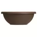 HC 22" Garden Bowl Planter Chocolate w/ Removable Drain Plugs Akro Mils