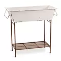 Deer Park Large White Tub Floor Planter