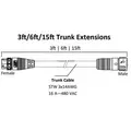Fluence AC Flex Wiring, 6' ( 1829mm ),Trunk Extension, 16A, M25 Push Lock Connectors 10/CS