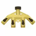 Gilmour Brass Four Way Manifold w/Shut Offs