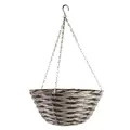 Gardener Select 14"' Round Mix Color Plastic Hanging Basket with Chain Hanger 24/CS