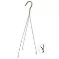 GS WIRE HANGER GREEN 3 STRAND FITS 12" AND 14" COCO LINED HANGING BASKETS