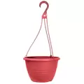 Grower Select 10.00 Everest Hanging Basket, With 18in Hanger, Blush Red, 70 per Case, 10.08in OD x 6.99in H, 1.5 Gallon