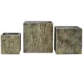 MCarr 3PC Liconfiber Bark Pltr Set Taupe Bark