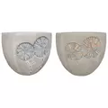 MCarr 24pc Light Cement Floral Mosaic Planter Pallet